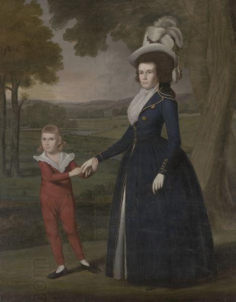 Ralph Earl and her son Charles oil painting picture